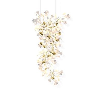 Gingko Ceramic Branch Chandelier Z