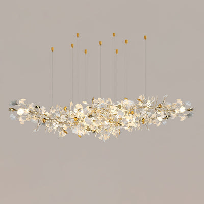 Gingko Ceramic Branch Chandelier Z