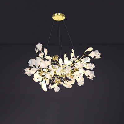 Gingko Ceramic Branch Chandelier Z