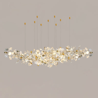 Gingko Ceramic Branch Chandelier Z