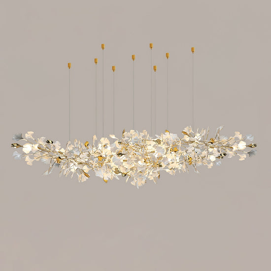 Gingko Ceramic Branch Chandelier Z