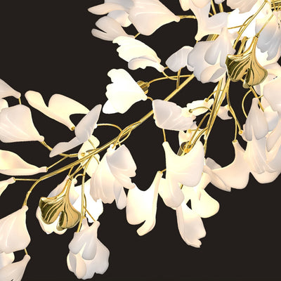 Gingko Ceramic Branch Chandelier Z