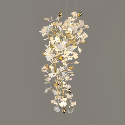 Gingko Ceramic Branch Chandelier Z