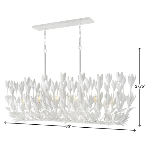 Flora 60 Inch 10 Light LED Linear Suspension Light