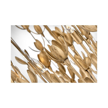 Flora 26 Inch 6 Light Chandelier