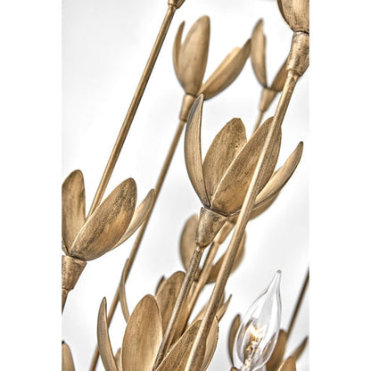 Flora 26 Inch 6 Light Chandelier