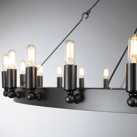 Celestine Vintage Filament 2-Tier Chandelier