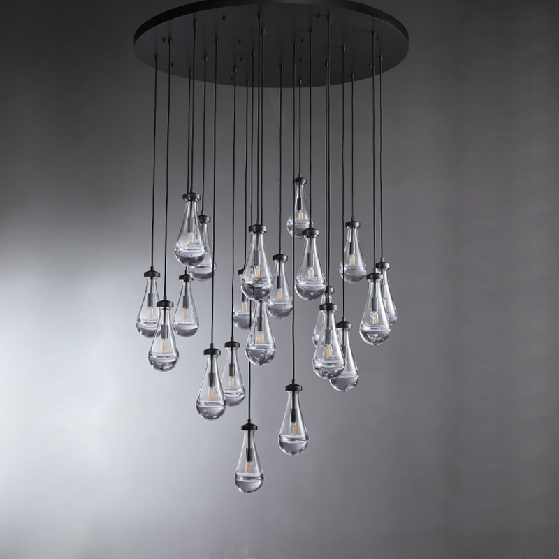 Soltaire Raindrops Round Chandelier