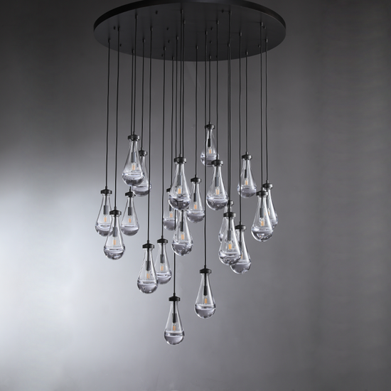 Soltaire Raindrops Round Chandelier