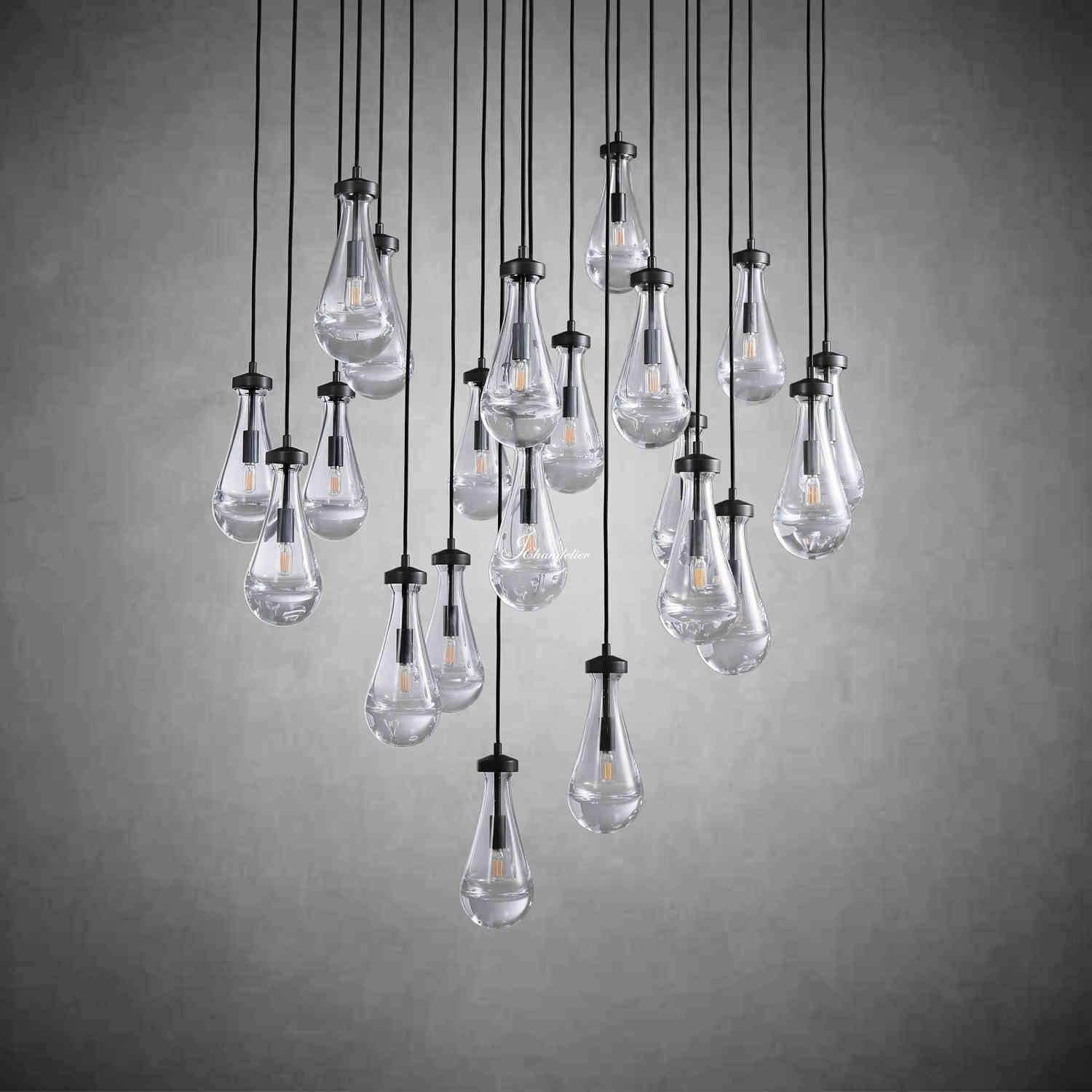 Soltaire Raindrops Round Chandelier