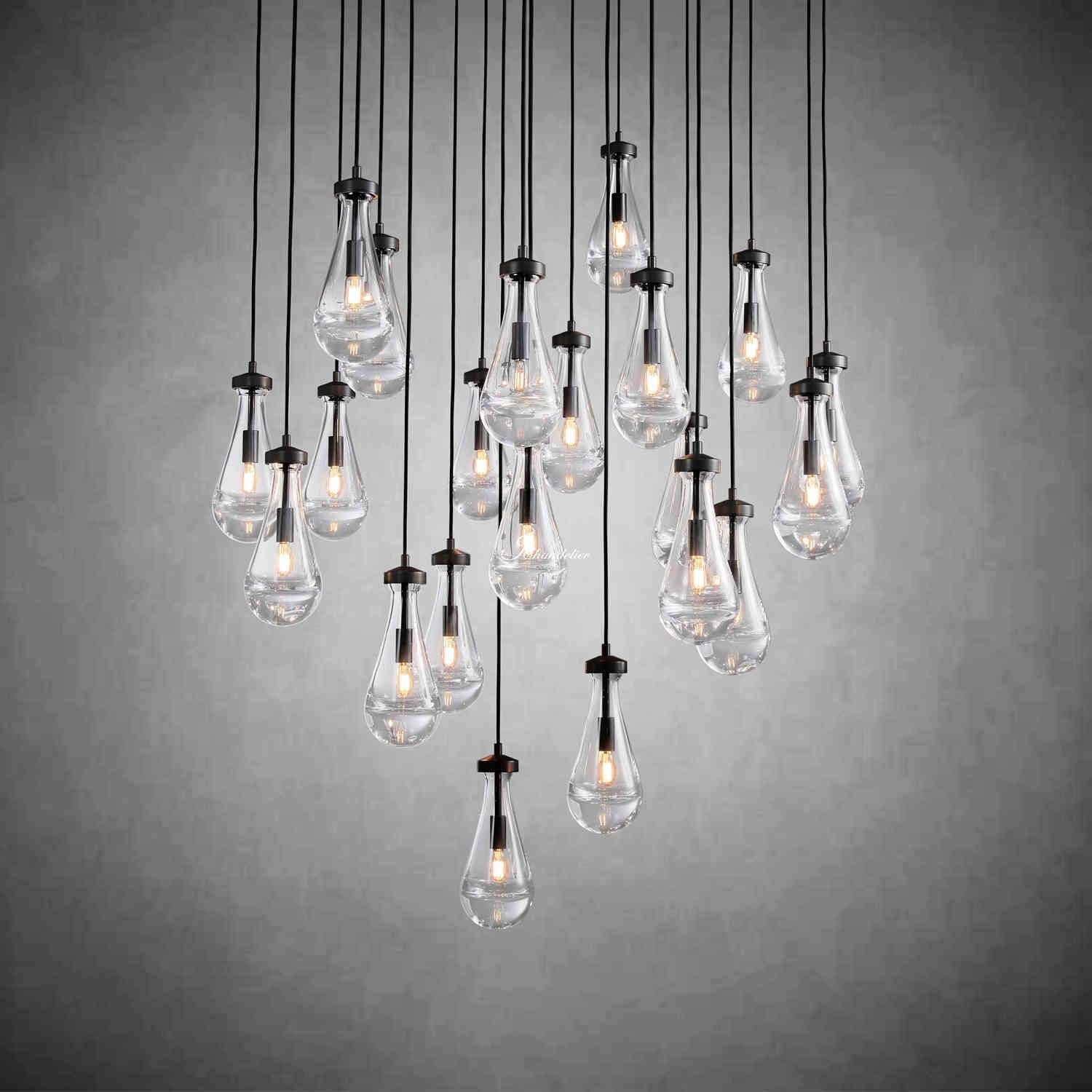 Soltaire Raindrops Round Chandelier