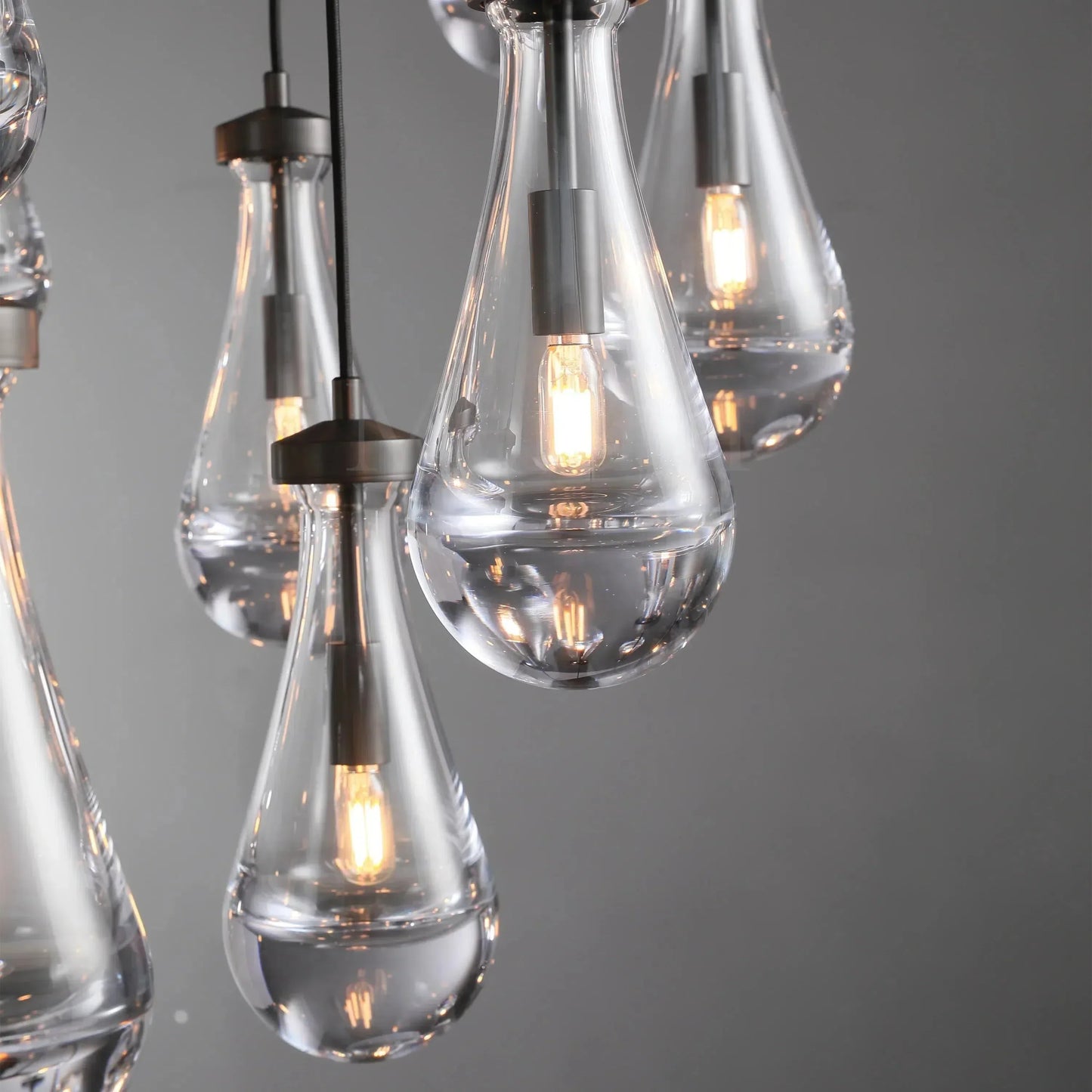 Soltaire Raindrop Round Chandelier 60"