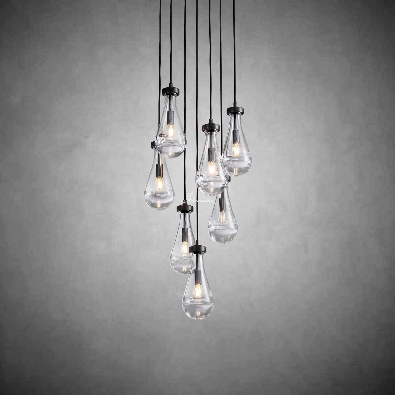 Soltaire Raindrops Round Chandelier