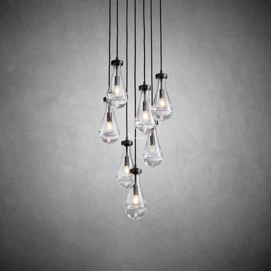 Soltaire Raindrops Round Chandelier