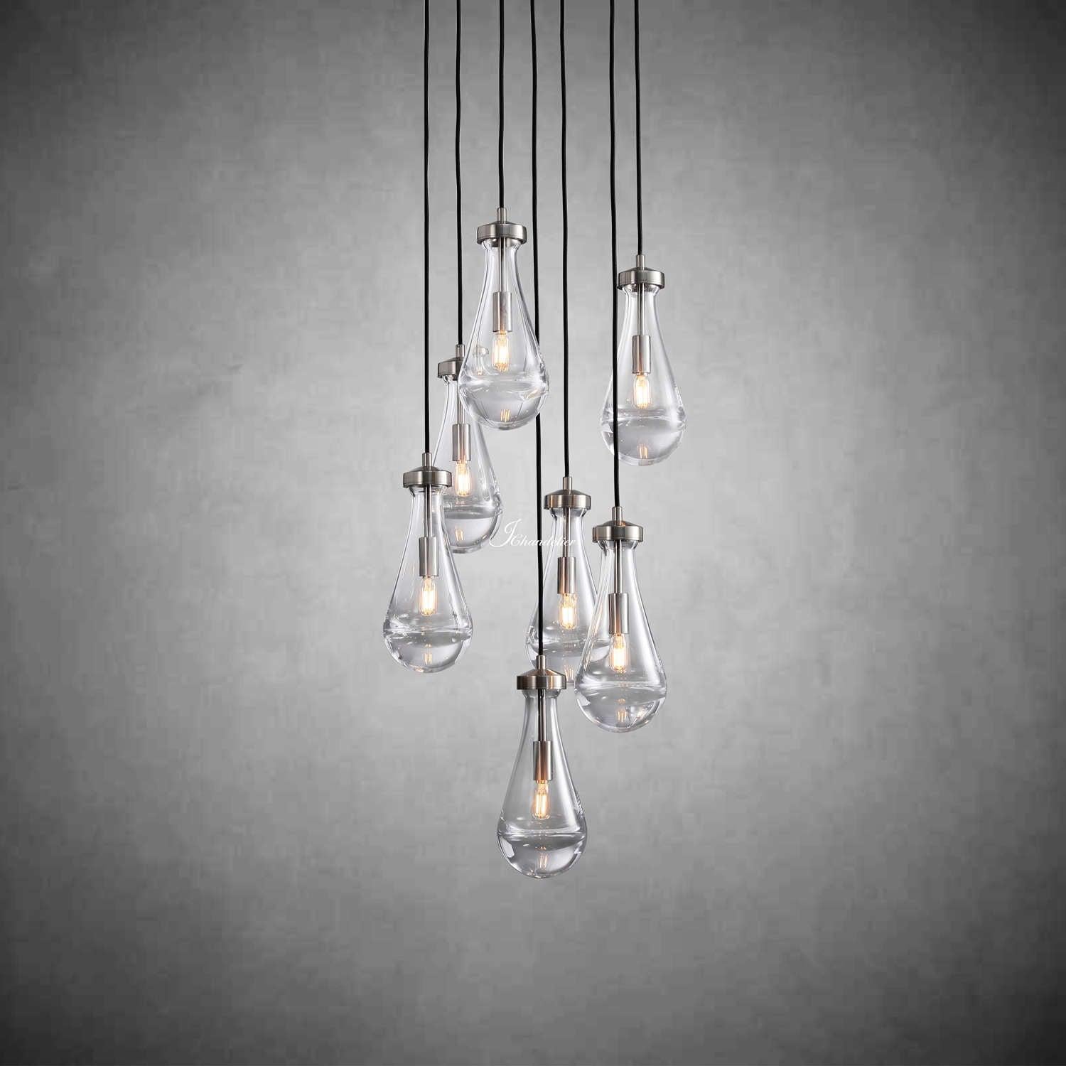 Soltaire Raindrops Round Chandelier