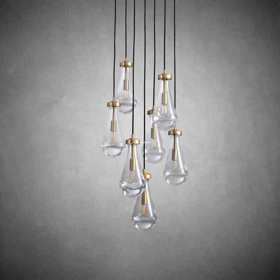 Soltaire Raindrops Round Chandelier