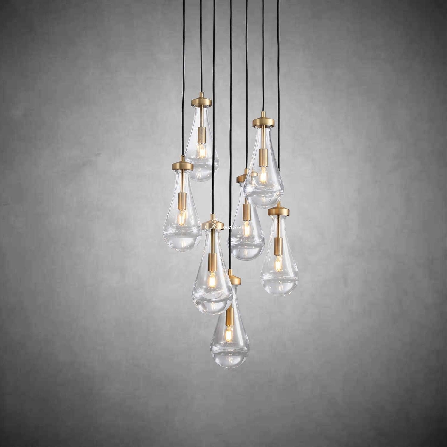 Soltaire Raindrops Round Chandelier