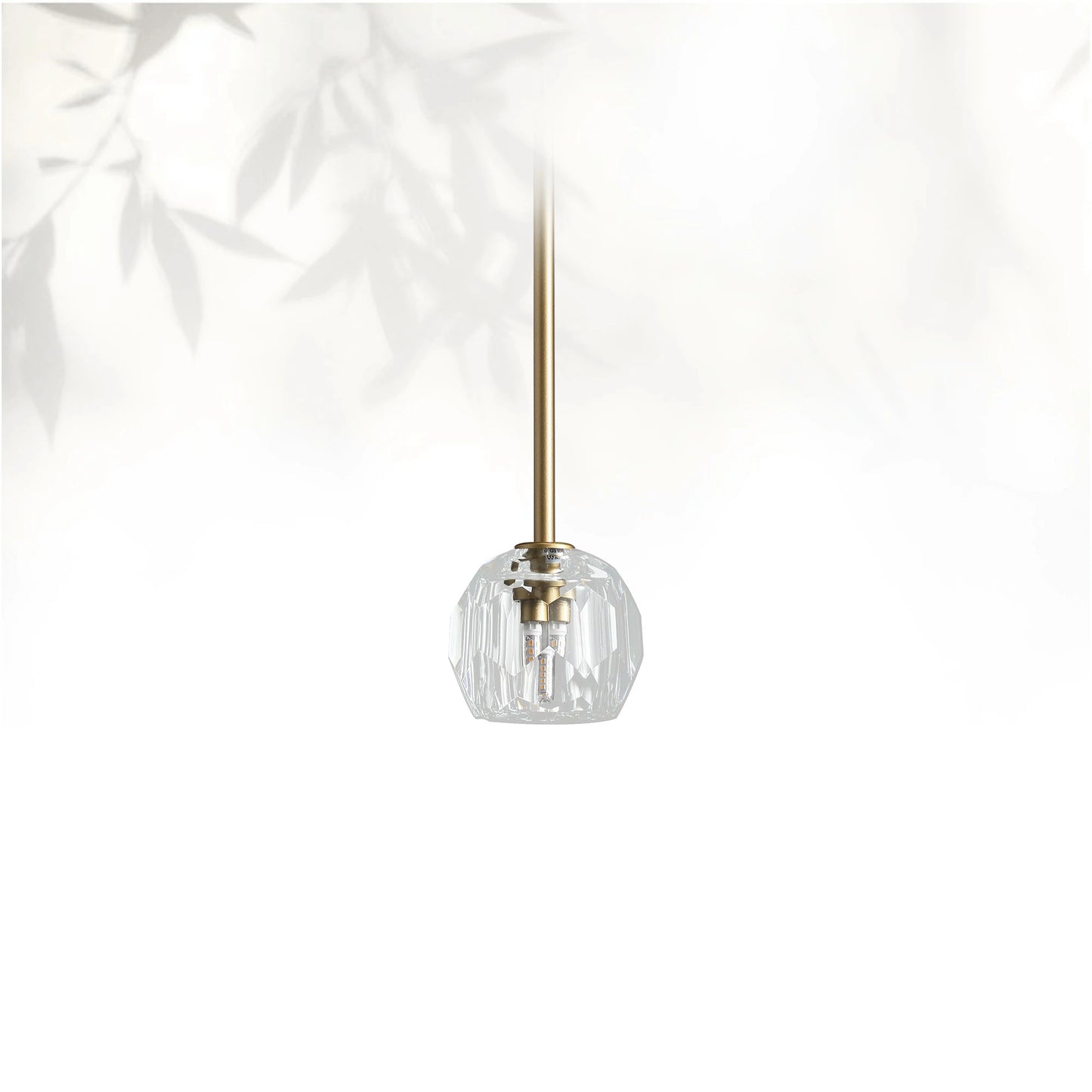 Boule Do Cristal Glass Pendant 5"D