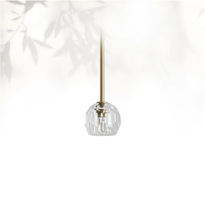 Boule Do Cristal Glass Pendant 5"D