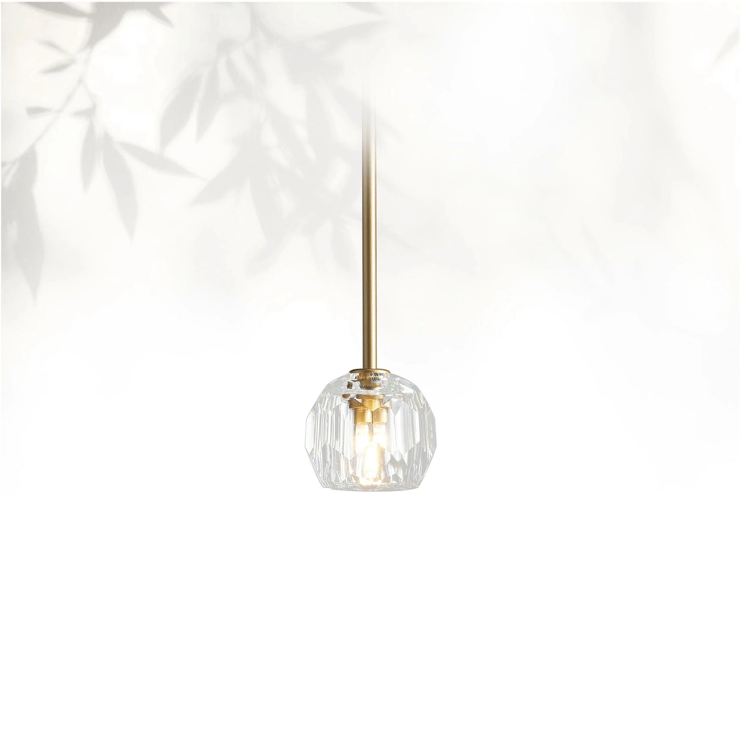 Boule Do Cristal Glass Pendant 5"D