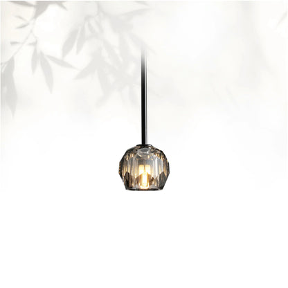 Boule Do Cristal Glass Pendant 5"D