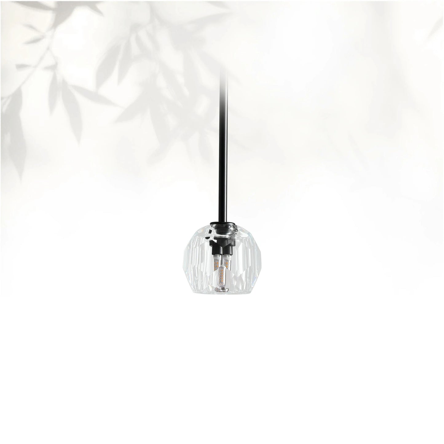 Boule Do Cristal Glass Pendant 5"D