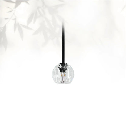 Boule Do Cristal Glass Pendant 5"D