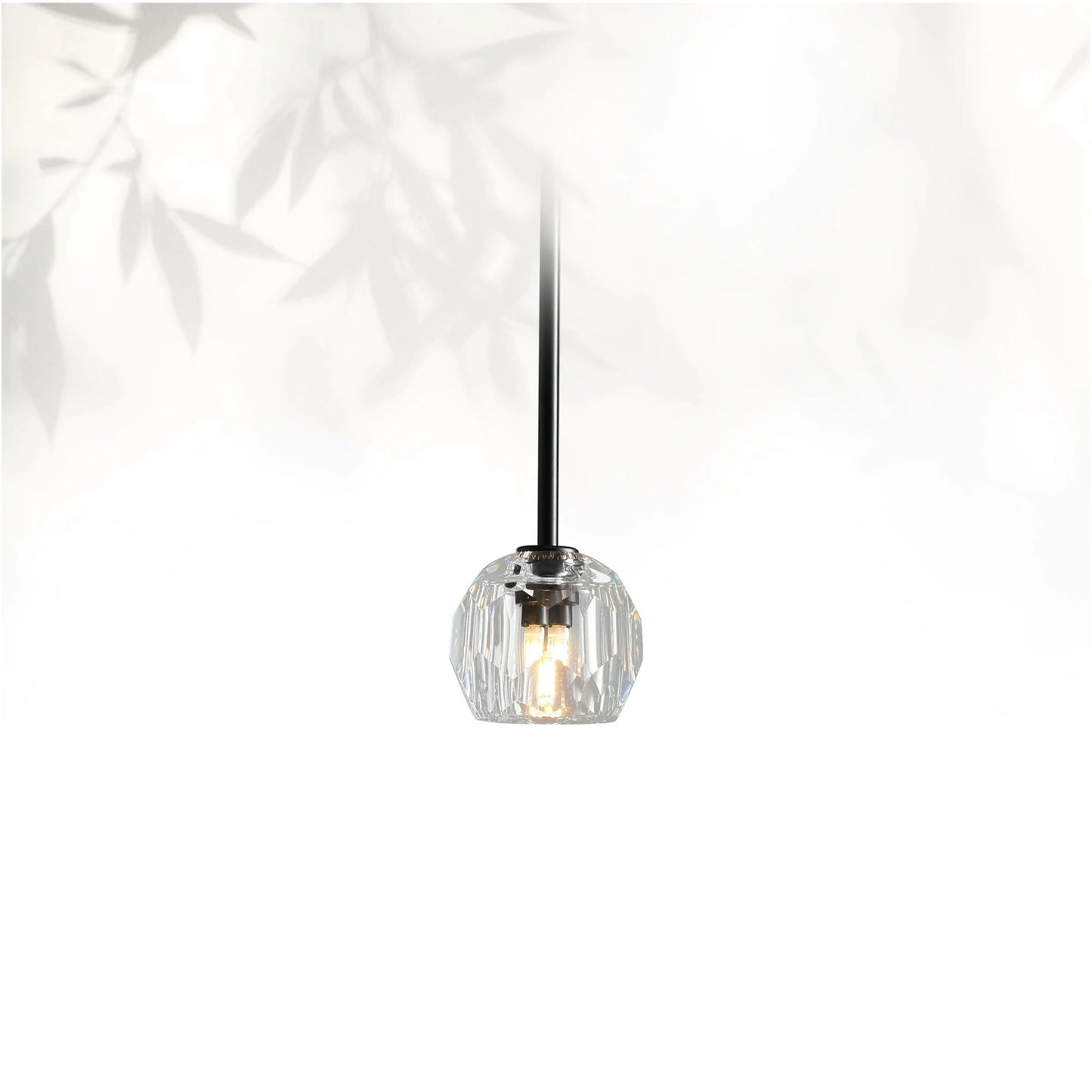 Boule Do Cristal Glass Pendant 5"D