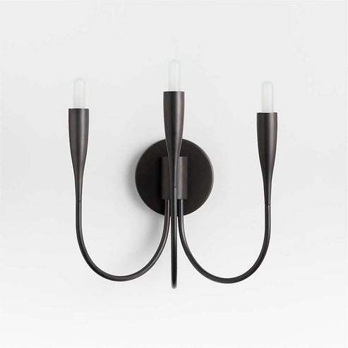 Liona Brass Candelabra Wall Sconce Light