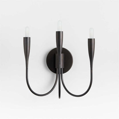 Liona Brass Candelabra Wall Sconce Light