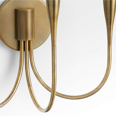 Liona Brass Candelabra Wall Sconce Light