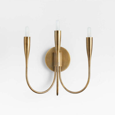 Liona Brass Candelabra Wall Sconce Light