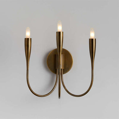 Liona Brass Candelabra Wall Sconce Light