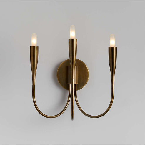 Liona Brass Candelabra Wall Sconce Light