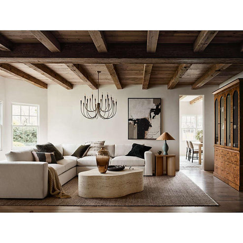 Liona Large Brass Candelabra Chandelier Light