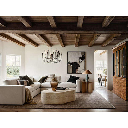 Liona Large Brass Candelabra Chandelier Light