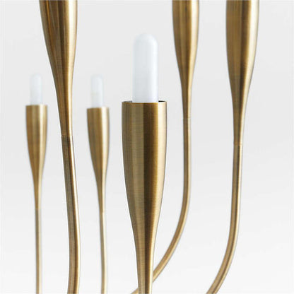 Liona Large Brass Candelabra Chandelier Light