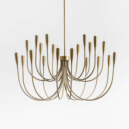 Liona Large Brass Candelabra Chandelier Light