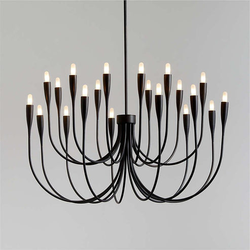 Liona Large Brass Candelabra Chandelier Light