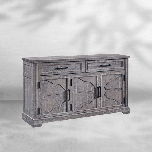 Modern 55-Inch Buffet, Coffee, and Wine Bar Cabinet