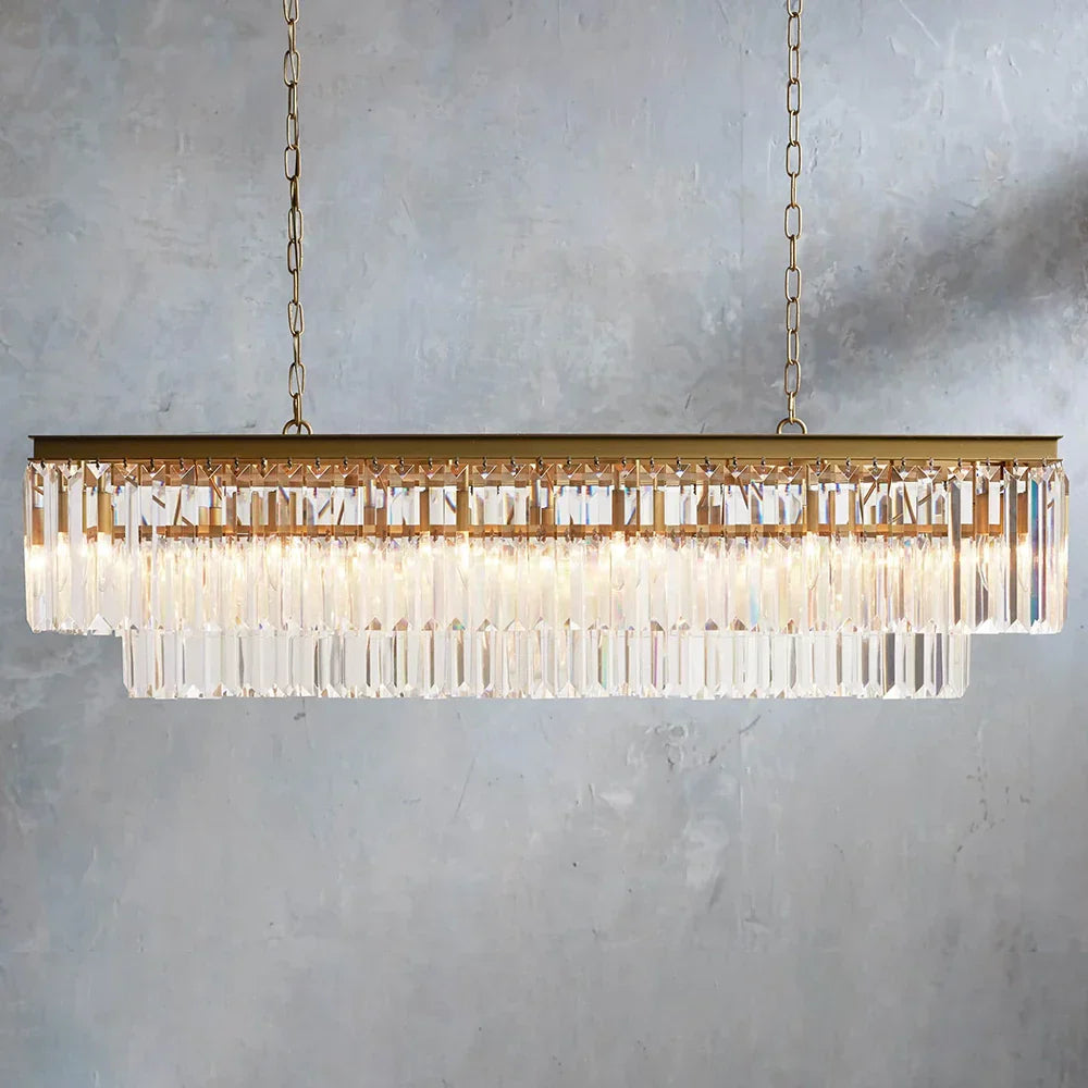 Leyland Tiered Rectangular Chandelier