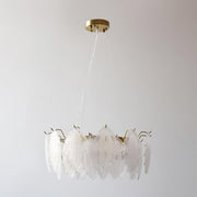 Maple Leaf Glass Chandelier