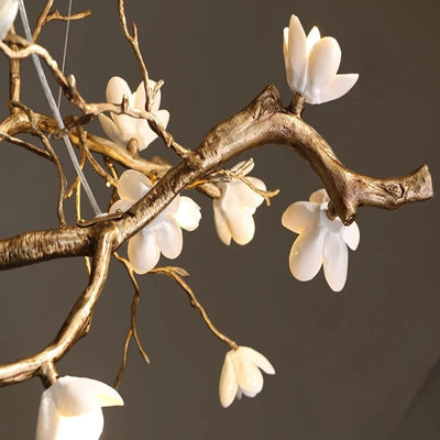 Wanos Crystal Flower Tree Branch Chandelier