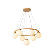 Nuura Miira Wood Chandelier