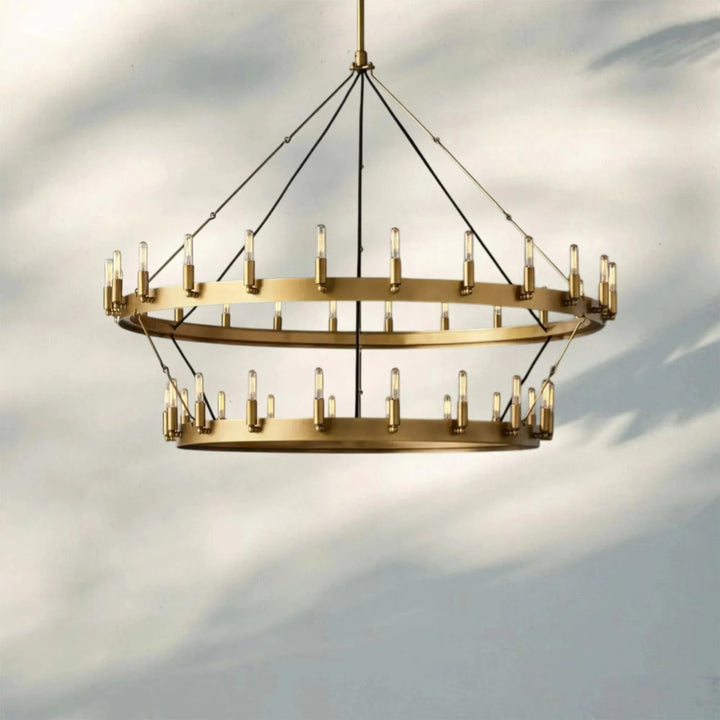 Celestine Vintage Filament 2-Tier Chandelier