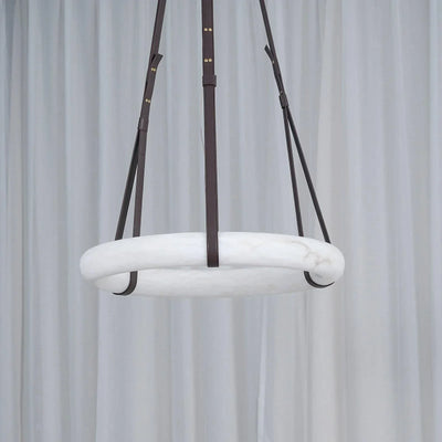 Modern Round Alabaster Chandelier for Living Room/Bedroom