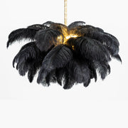 Ostrich Feather Chandelier