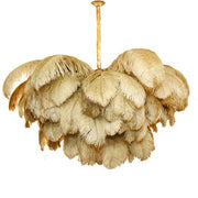 Ostrich Feather Chandelier