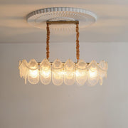 Pearl Glass Shell Chandelier