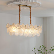 Pearl Glass Shell Chandelier